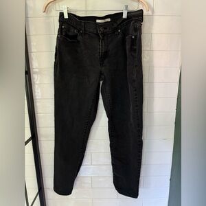Levi’s boyfriend black denim. Soft jeans very comfy with stretch